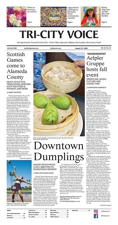 Newspaper, local news, media, Fremont, Newark, Union City + Castro Valley, Hayward, Milpitas, San Leandro and Sunol California, Downtown Dumplings