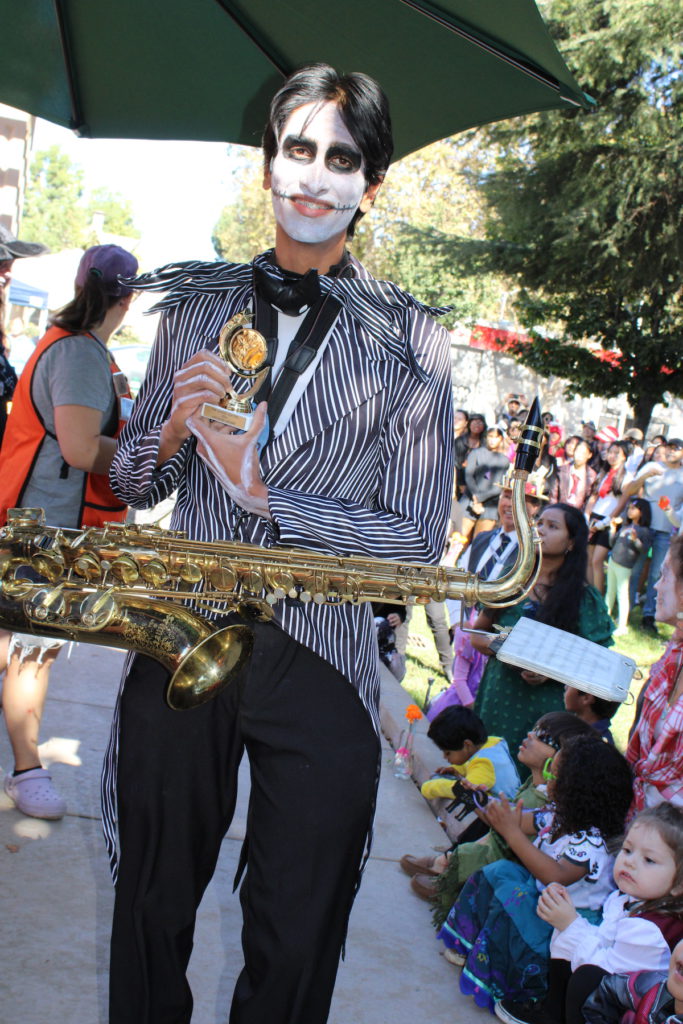 Anshuman Adavelly as Jack Skellington; American High School Band Award. Photo courtesy of Candle Lighters