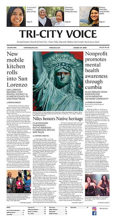 Newspaper, local news, media, Fremont, Newark, Union City + Castro Valley, Hayward, Milpitas, San Leandro and Sunol California, Niles honors Native heritage