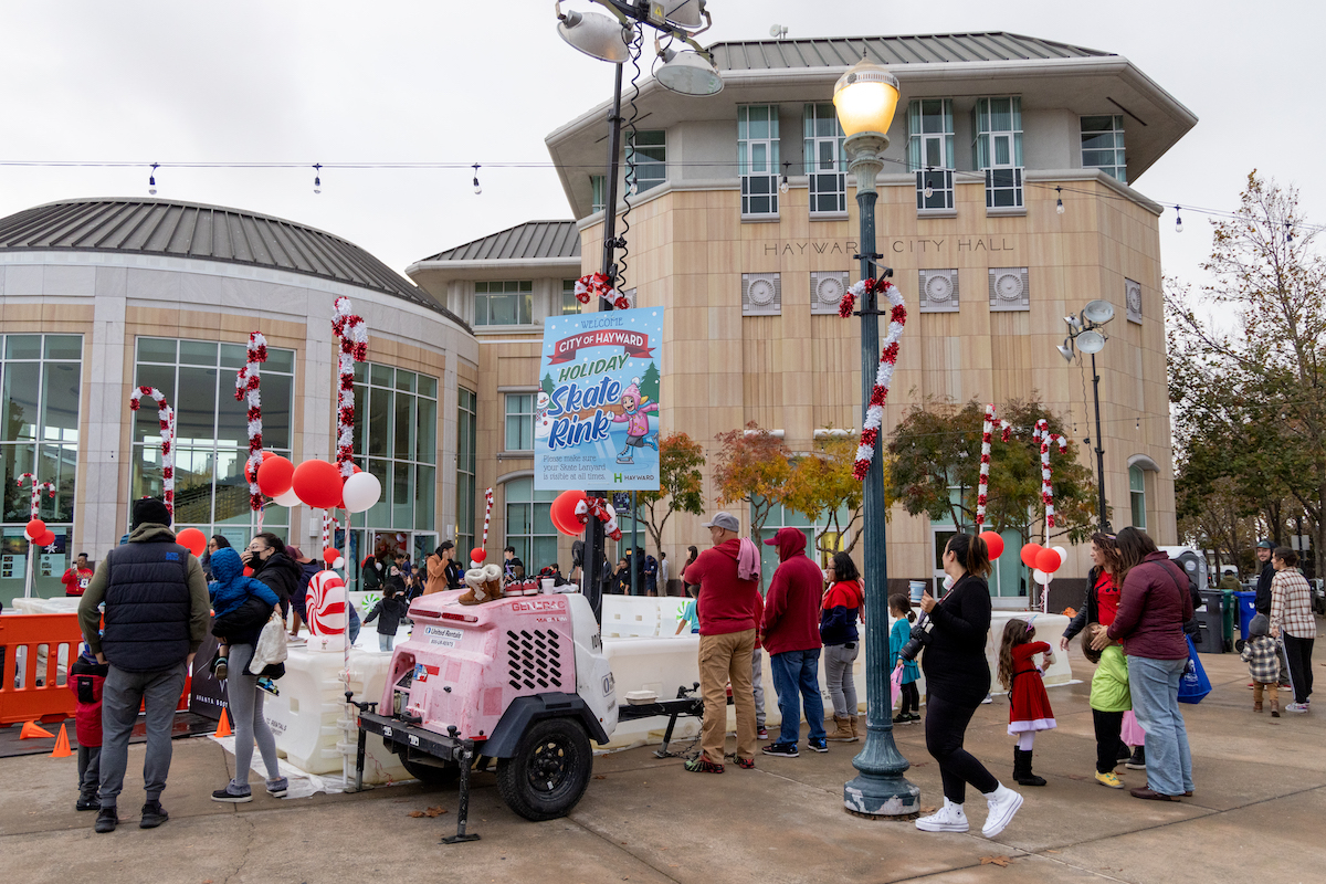 Downtown Hayward adorns the neighborhood to welcome the holiday season ...