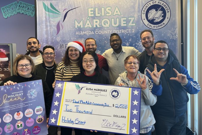 Deaf Plus Adult Community receives $2,000 grant from Alameda County Board of Supervisors