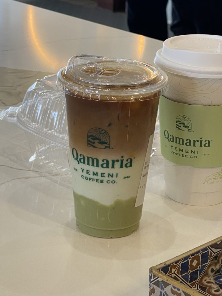 Hot or iced, the pistachio latte is a popular item. Photo credit: Stephanie Uchida