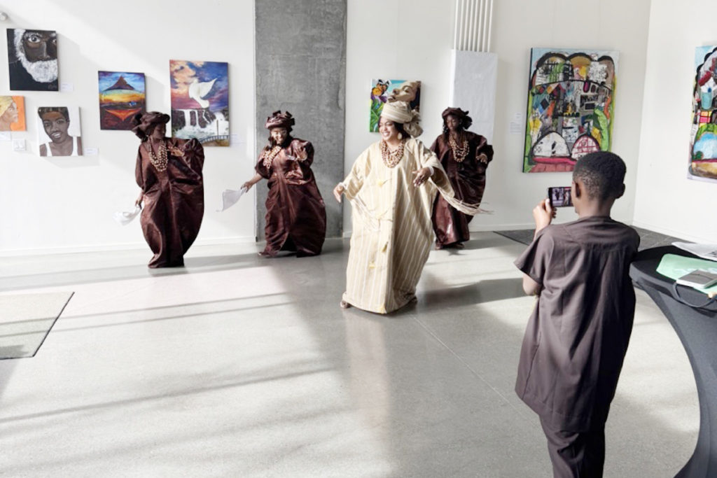 Dance group the House of Daniel Royal performs at the Black History Month Art Showcase event. Photo by Roelle Balan