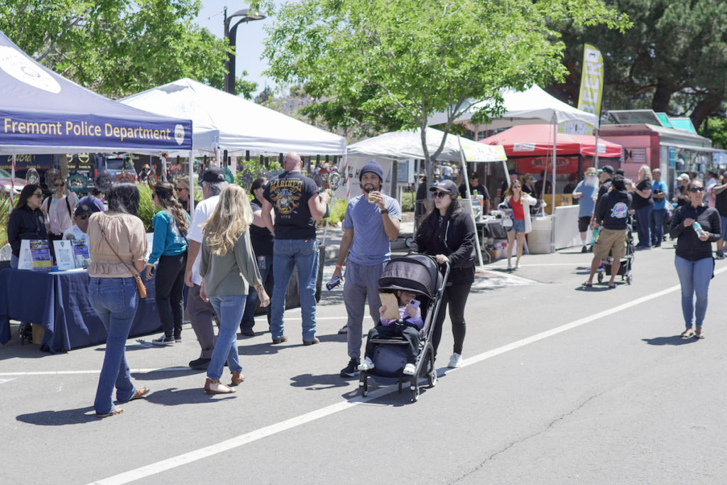 The event includes food trucks and beer pours, live music, and artist walk and burger throwdown. Courtesy of Fremont Chamber of Commerce