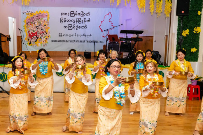 Thingyan water festival waves in new year