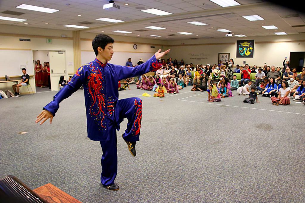 World Tai Chi Champion Ethan Zhu gave a performance. Victor Carvellas