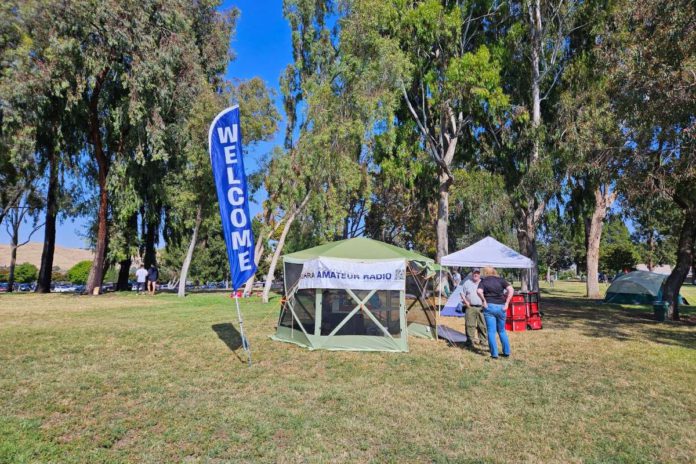Amateur radio enthusiasts test their skills