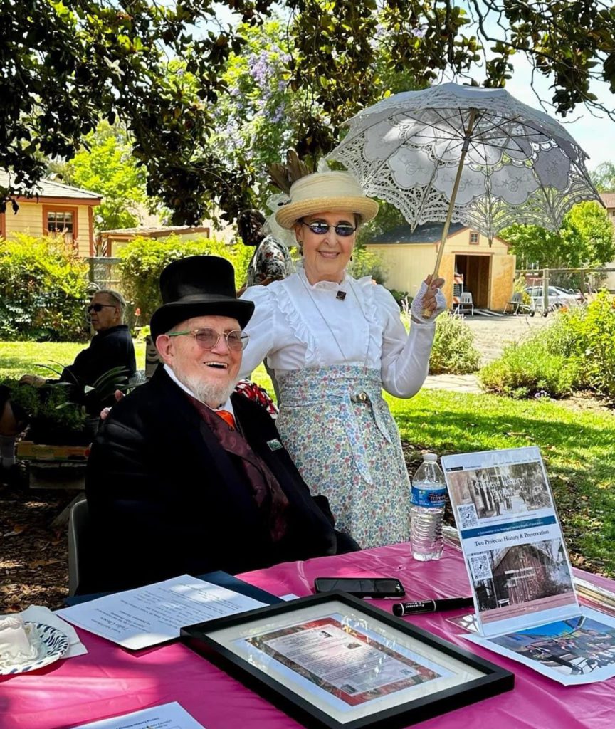 Al Minard and Dr. Marguerite McInnes show their appreciation for local history. Photo courtesy of Janet Barton