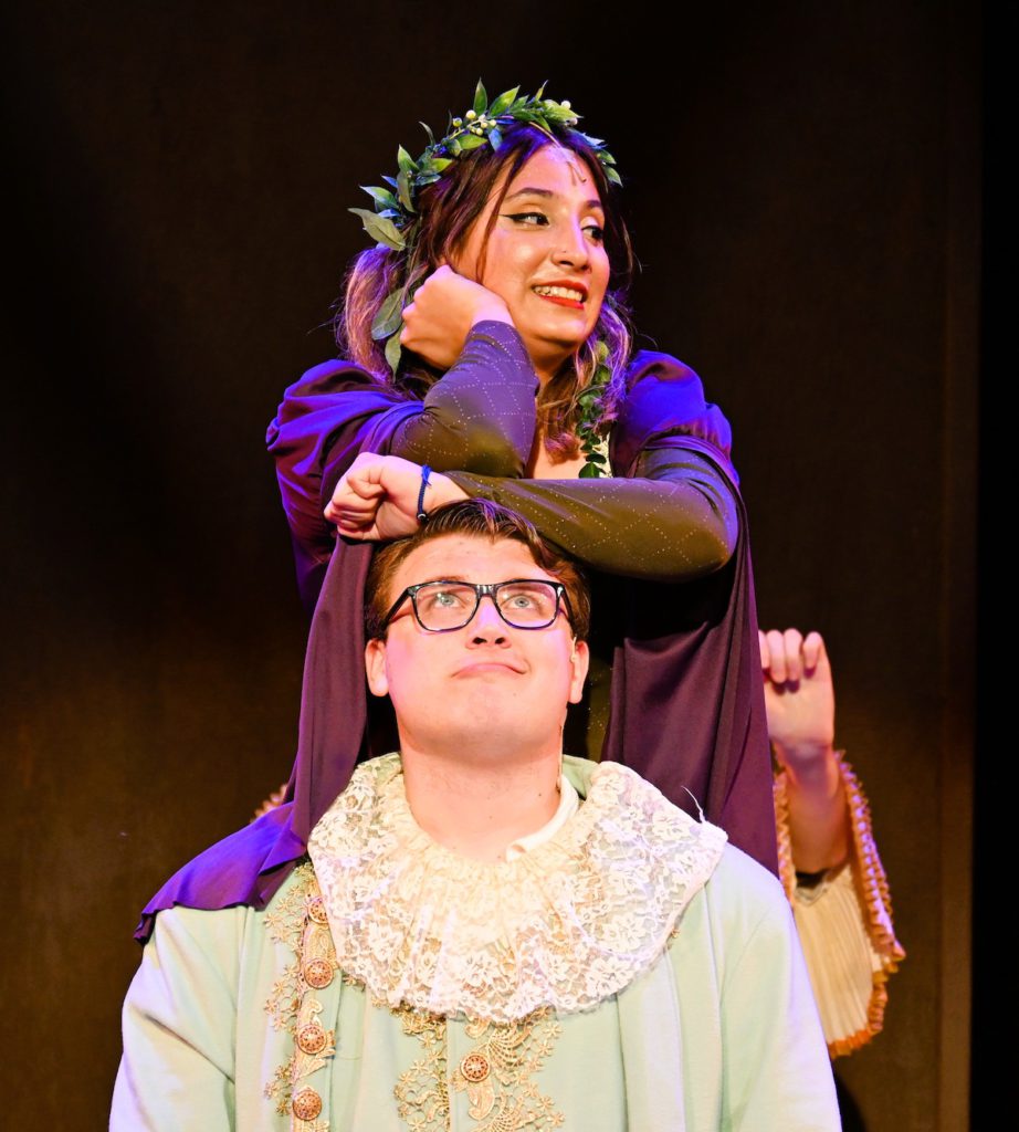 ‘Dark horse’ suitor Princess Winnifred (Melian Bilello-Rodriguez) catches the prince’s eye (Charles Monk). Rudy Barrios