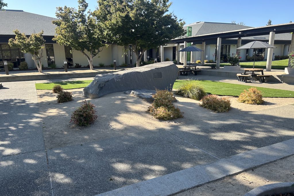 The rock garden is dedicated to the lives of doctors, nurses and staff of the hospital who themselves dedicated their lives to caring for others. April Ramos