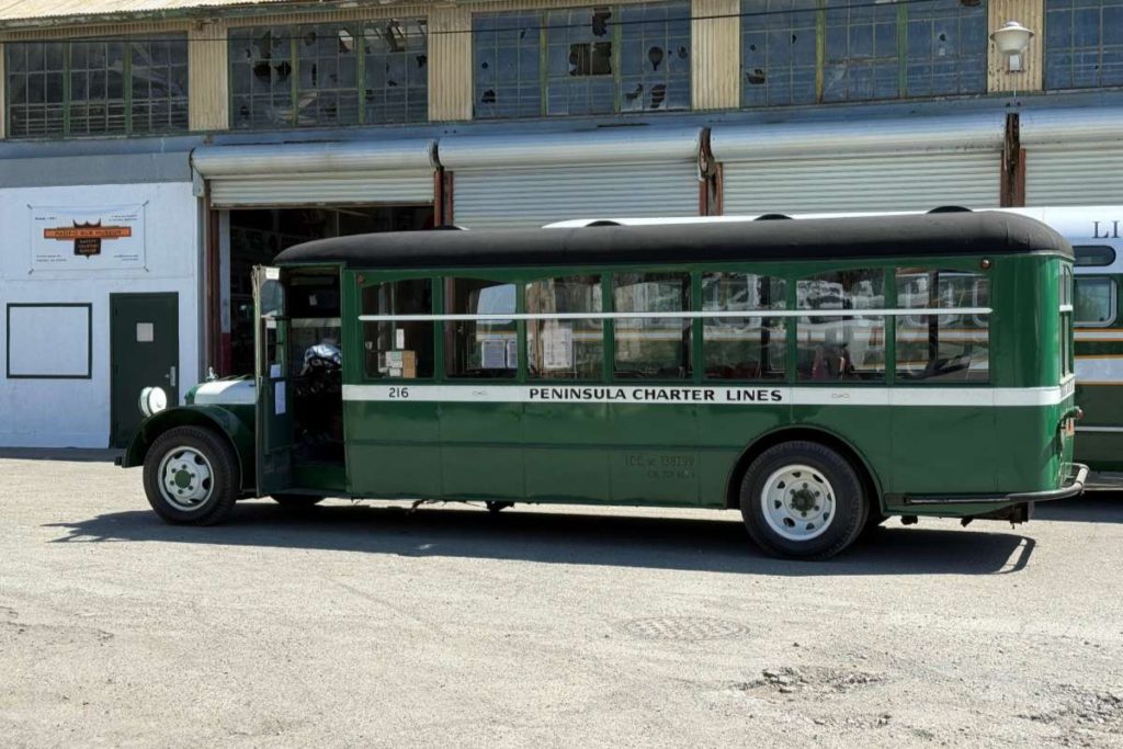 Attendees can see vintage buses. Courtesy of Pacific Bus Museum
