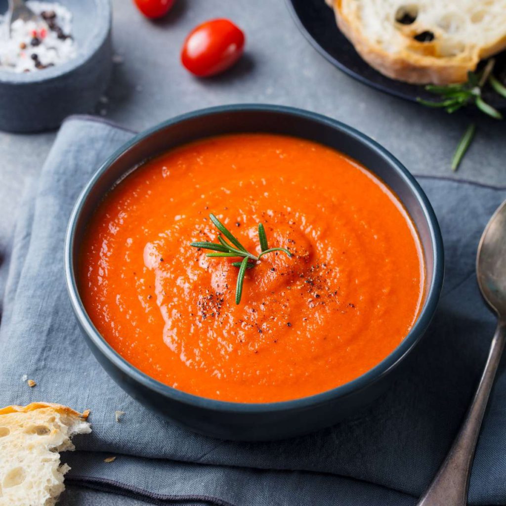 Traditionally hot tomato soup also packs a punch chilled. Shutterstock / Anna Pustynnikova