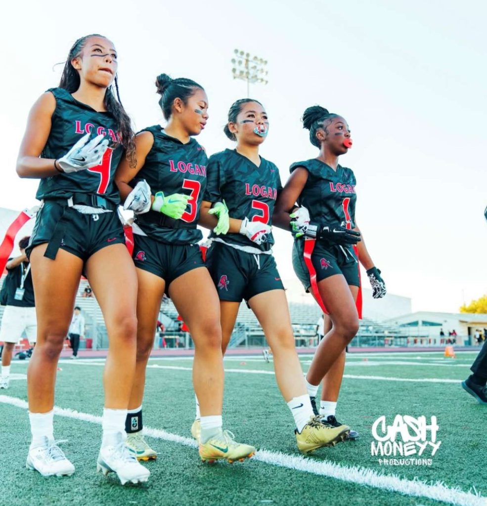 James Logan High School formed its inaugural girls’ flag football team this past summer. 
Cash Money Productions
