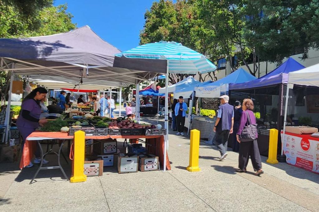 Fremont Kaiser holds a farmers market on Thursdays. Daniel O’Donnell