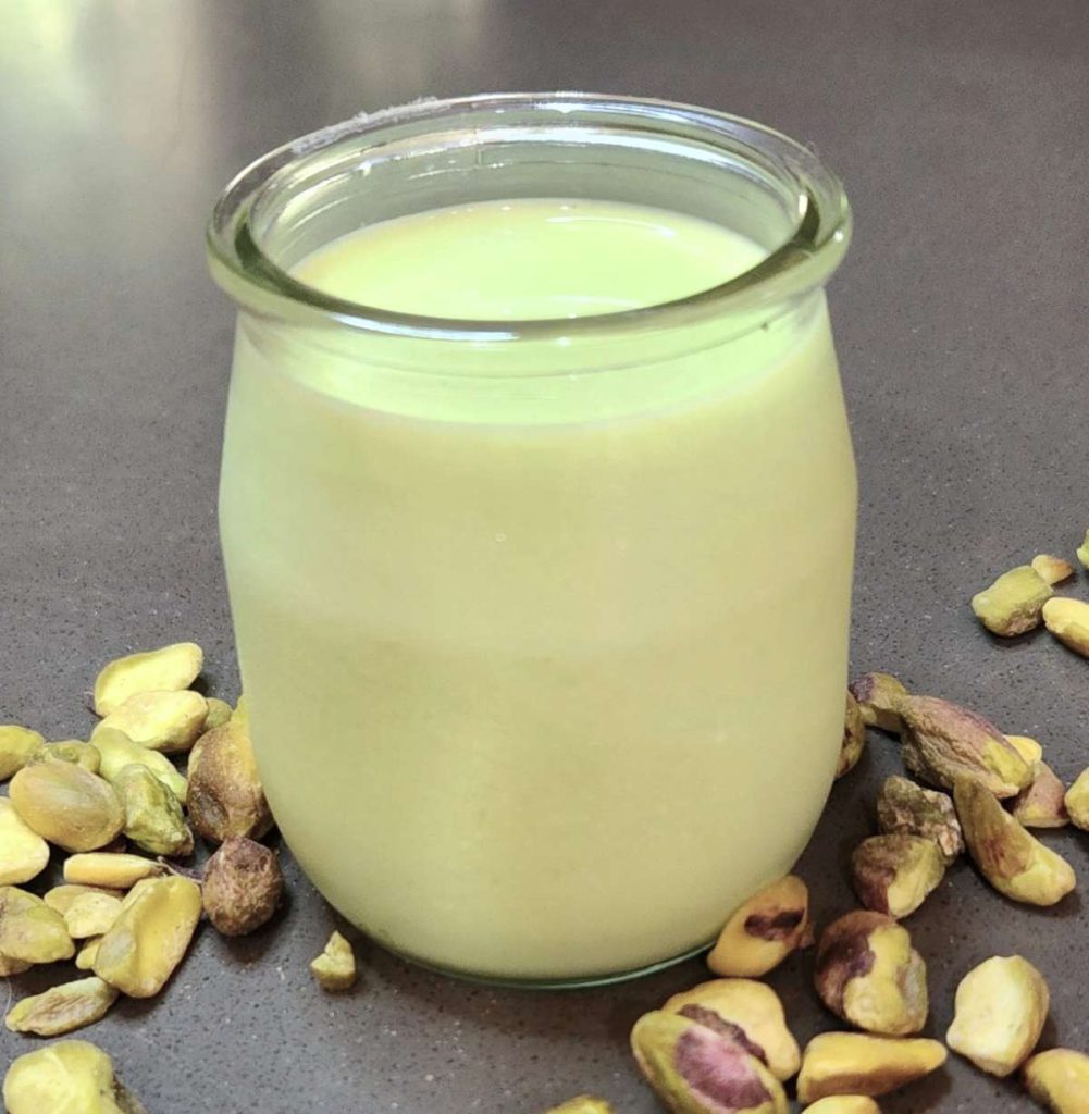 While almond milk is better known, there are other nut-based milks such as pistachio.
Daniel O’Donnell