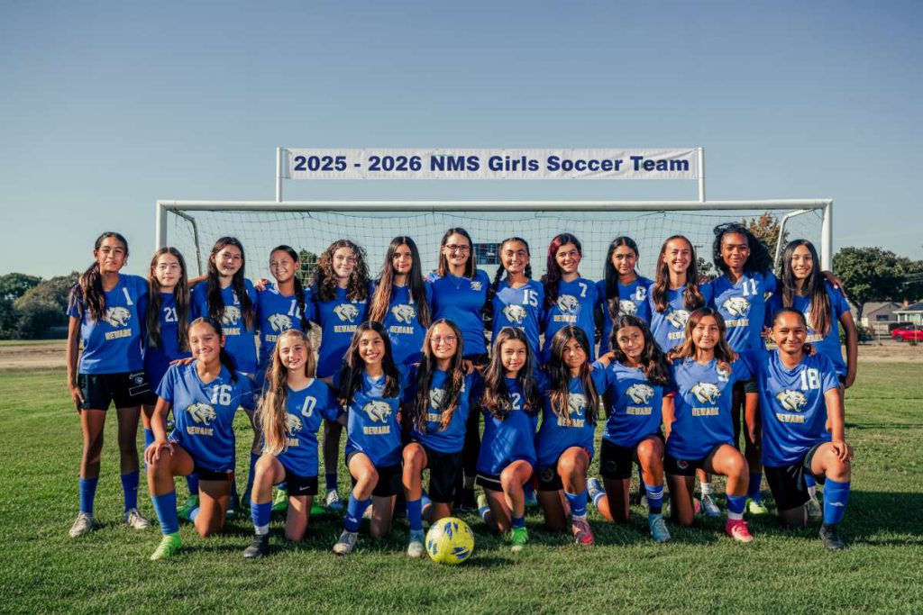 The Newark Middle School girls’ soccer team reclaimed their championship title from Canyon Middle School.
Photos courtesy of Nicole Champion