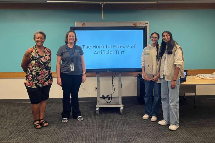 Girl Scouts raise awareness on artificial turf dangers