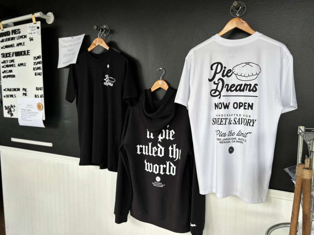 Shop merchandise is available for purchase when customers stop by the store. 
April Ramos
