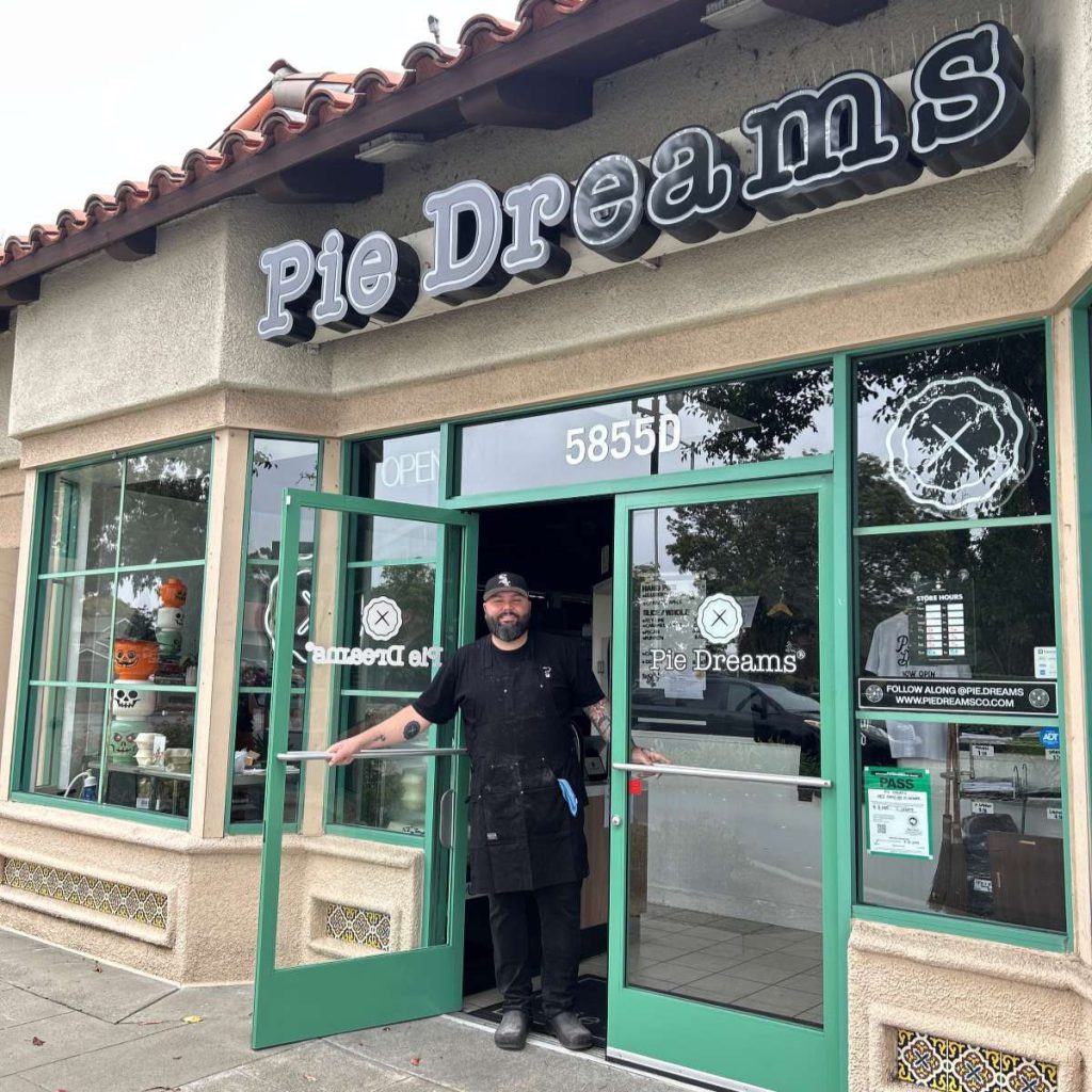 Pie Dreams’ storefront opened in Newark in 2023. April Ramos