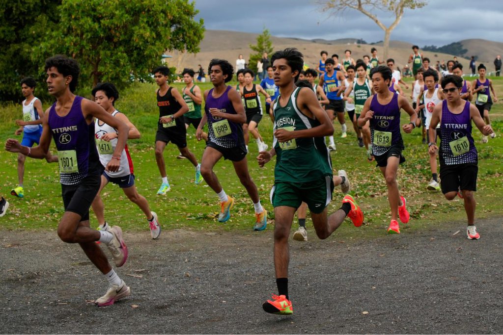 All eight greater Tri-City area high schools were in attendance at the MVAL cross country championship finals.
Photos by Todd Tokubo