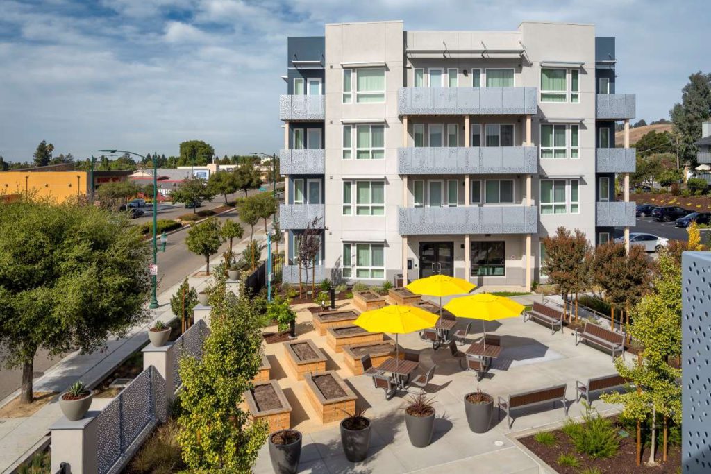 Mission Paradise is located at the intersection of Mission Boulevard and Webster/Hancock Street.
Photos courtesy of EAH Housing