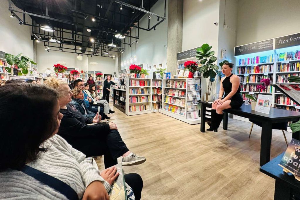Paula Lafferty talks about her book at Banter Bookshop.
Photos by Connie Cheung