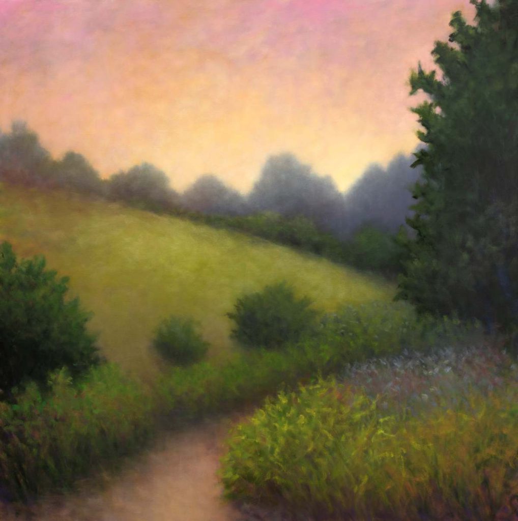 Paths appear throughout the exhibit as a metaphor for introspective journeys. Victoria Veedell