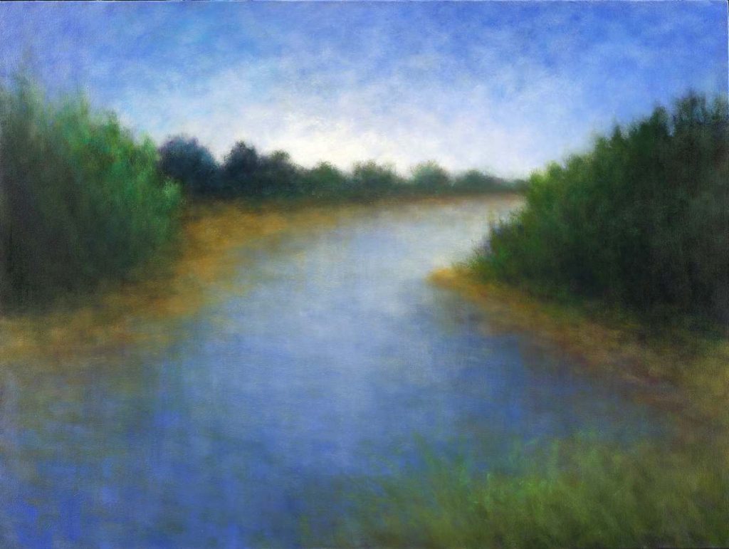 Veedell’s paintings move beyond representation into atmospheric meditations on mood.
Victoria Veedell