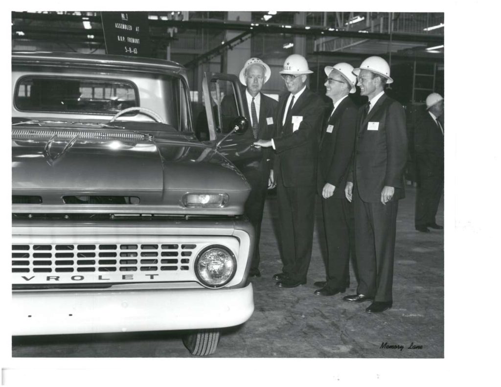 Inside the Fremont Assembly, part of the General Motors Automobile Factory, 1963. Courtesy of Washington Township Museum of Local History