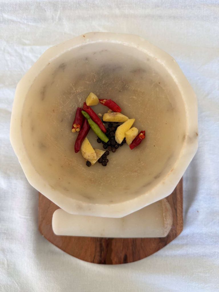  If buying whole spices, grind with a coffee or spice grinder, or a sturdy mortal and pestle.
Photos by Madhvika Singh 