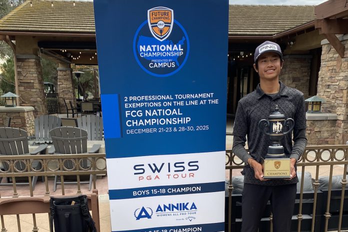Young golfer reaches new heights