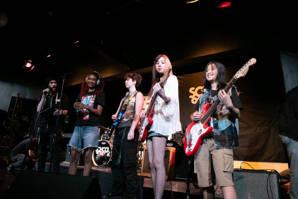 LIVE MUSIC Students got the chance to perform their songs at the first season show.
Photos courtesy of School of Rock (Castro Valley)