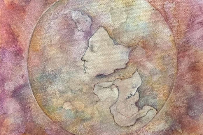 Artist demonstrates creative mindfulness