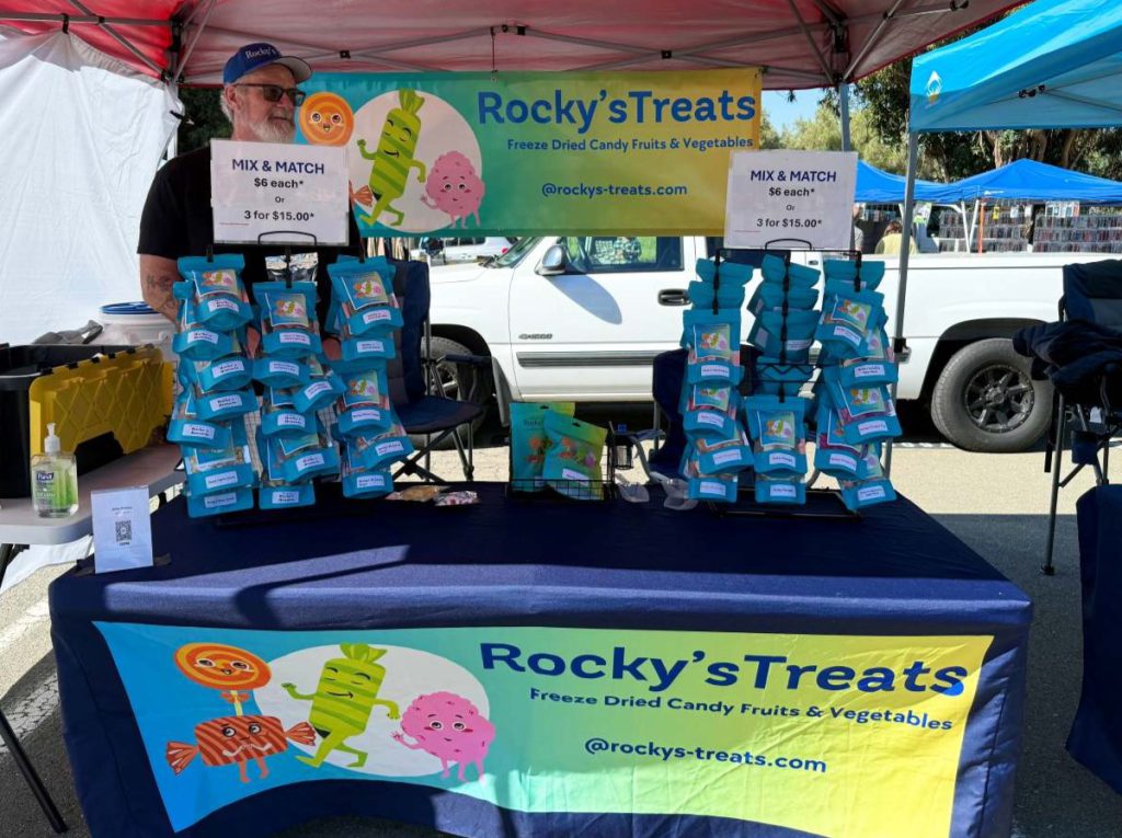 BOOTH AND SQUIRREL The McElvaneys named their treat booth after their pet squirrel, Rocky.
Photos by Paige Francis