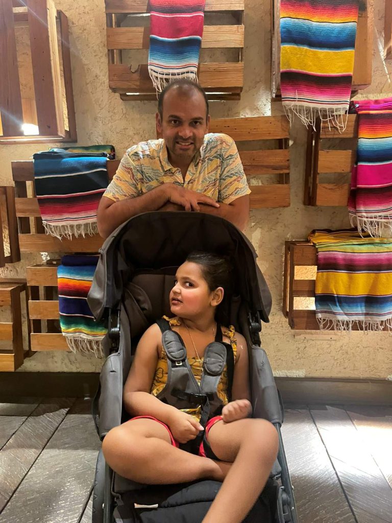 ON THE GO CDKL5 deficiency, a neurological disorder, affects vision and mobility.
Courtesy of Jogani family