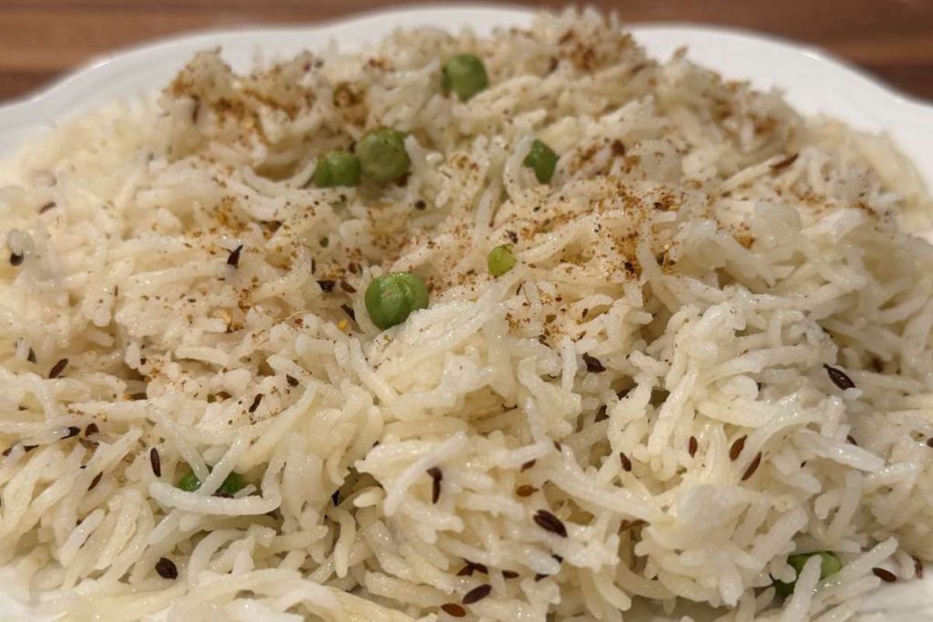 COOK OFF If desired, add frozen peas while the basmati rice is cooking.
Photos by Madhvika Singh