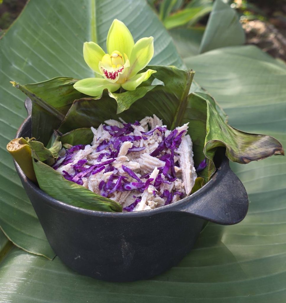 PIG OUT Fans of Hawaii will recognize Kalua Pork as a familiar dish with a banana leaf container.
Photos by Daniel O’Donnell