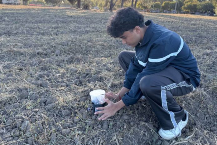 Local high school students design tool to mitigate soil impoverishment