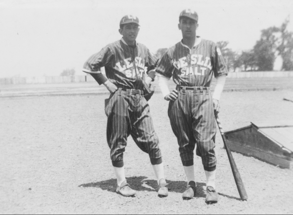 PLAY BALL These two players are from the Leslie Salt Baseball team, 1934. (Newark) 
Photos courtesy of Washington Township Museum of Local History