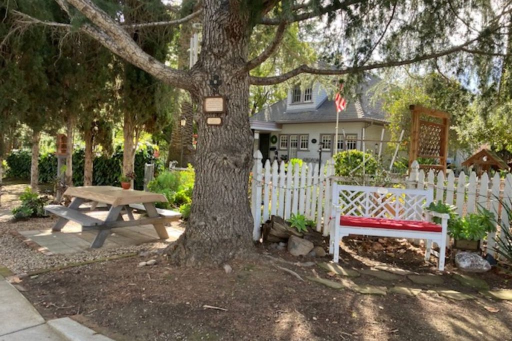 QUIET CORNER On the corner of Third and I Street in Niles, the memorial park is a quiet place to reflect and remember.
Photos by Elizabeth Cerutti