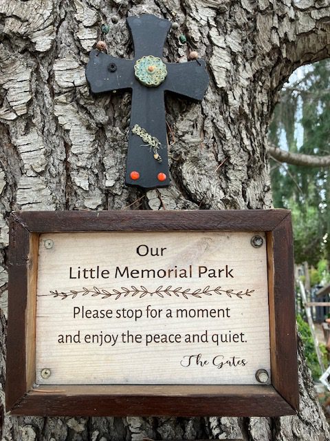 SAFE SPACE The Gates hope people will enjoy the park and take the opportunity to appreciate their loved ones. Photos by Elizabeth Cerutti