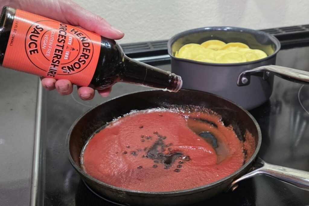 BRITISH BLEND English Worcestershire sauce, which uses malt vinegar, is also popular in Canada, Australia and New Zealand.
Photos by Daniel O’Donnell