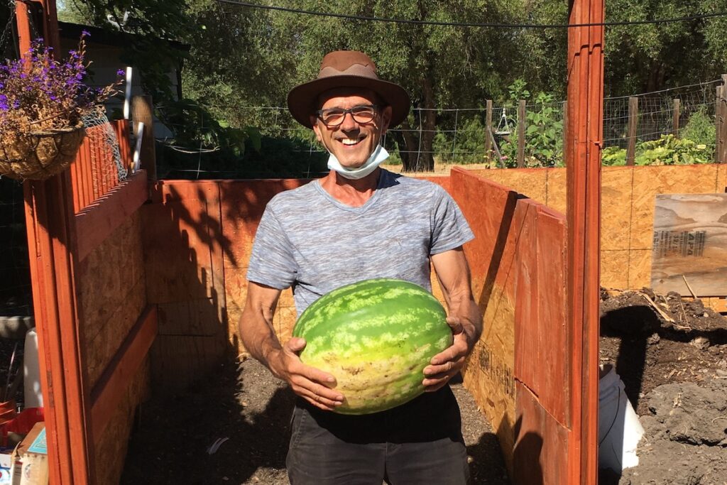 BIG WIN The fertile soil yields many rewards.
Photos courtesy of Barbara Hagel