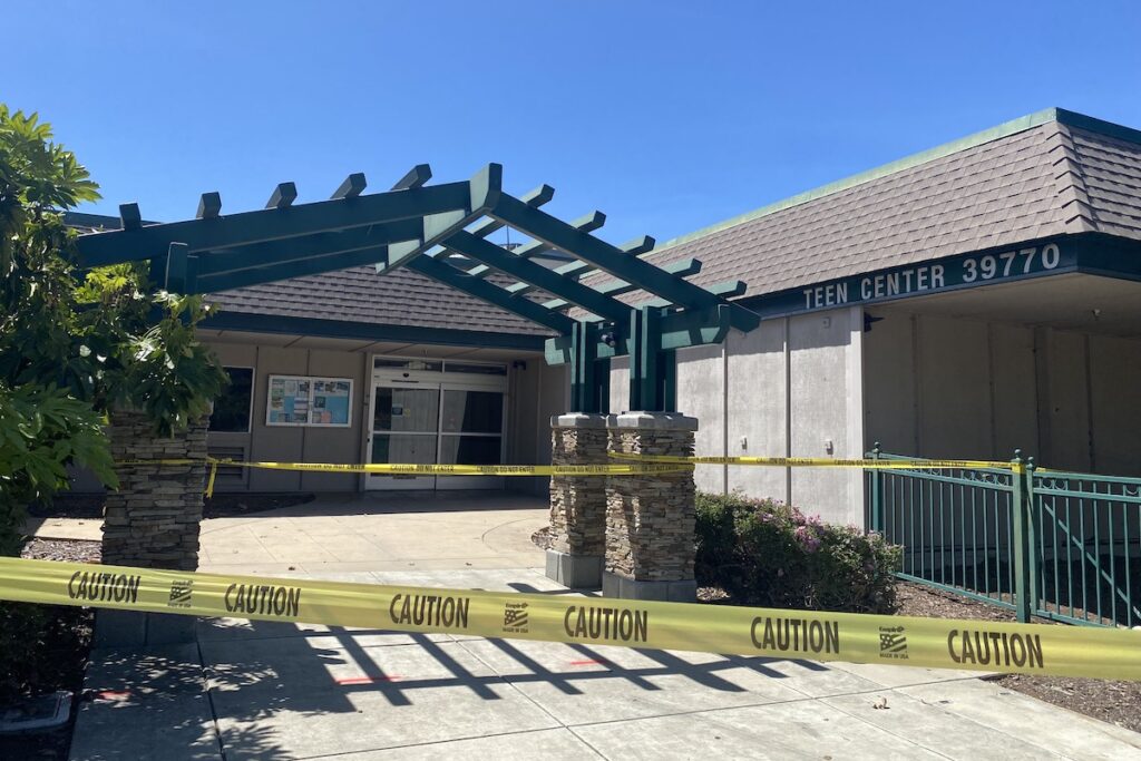 OLD CENTER  The site of the groundbreaking ceremony, the old Teen Center, will be replaced by the new building.
Stephanie Uchida