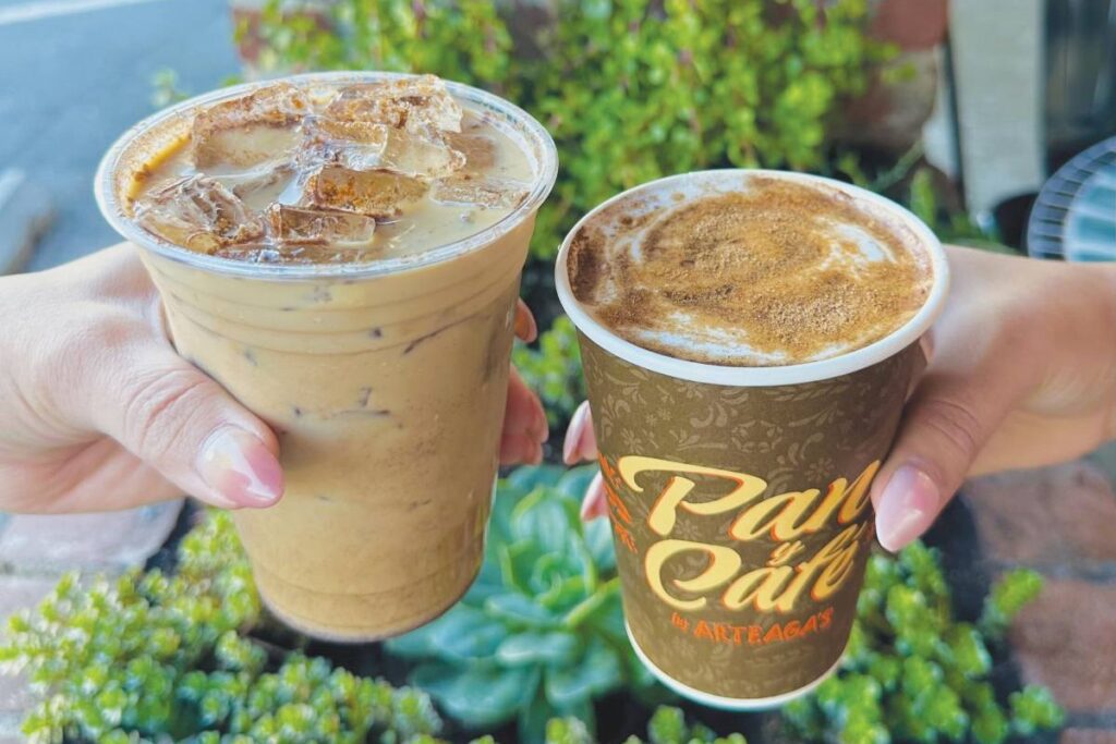 LIKE A LATTE Pan y Café’s menu mixes traditional Mexican flavors with coffee must-haves, like the churro latte.
Courtesy of Pan y Café