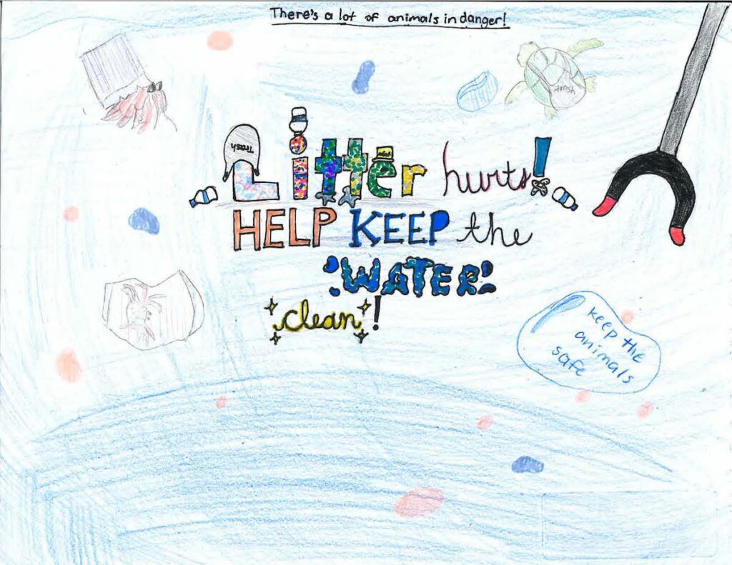 PICK UP Joyce K. of Mrs. Yee’s class at Jensen Ranch Elementary School was a 3rd grade winner. Photos courtesy of Alameda County Resource Conservation District