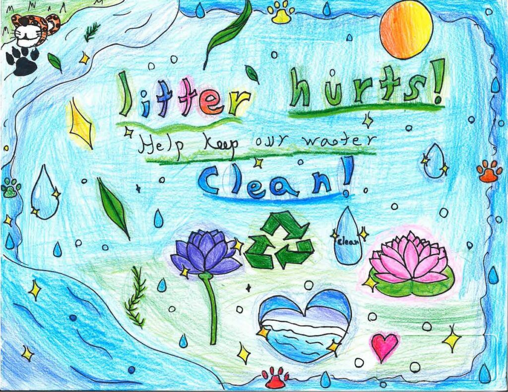 CLEAN WATER Kaylee M. of Mrs. Yee’s class at Jensen Ranch Elementary School was a 3rd grade winner. Photos courtesy of Alameda County Resource Conservation District