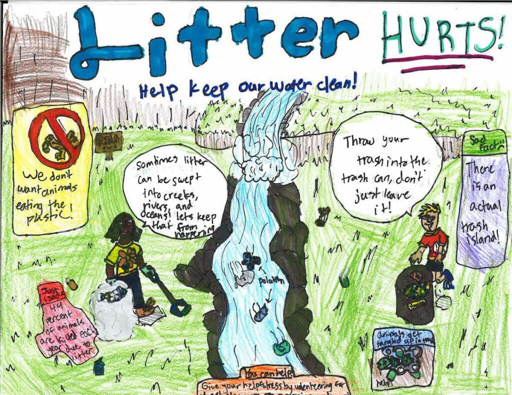 RIVER SIDE Charlotte R. of Mrs. Farquhar’s class at Jensen Ranch Elementary School was a 4th grade winner. Photos courtesy of Alameda County Resource Conservation District