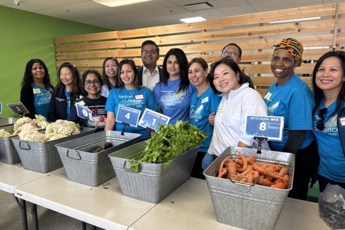 Nurses volunteer at Tri-City Food Bank
