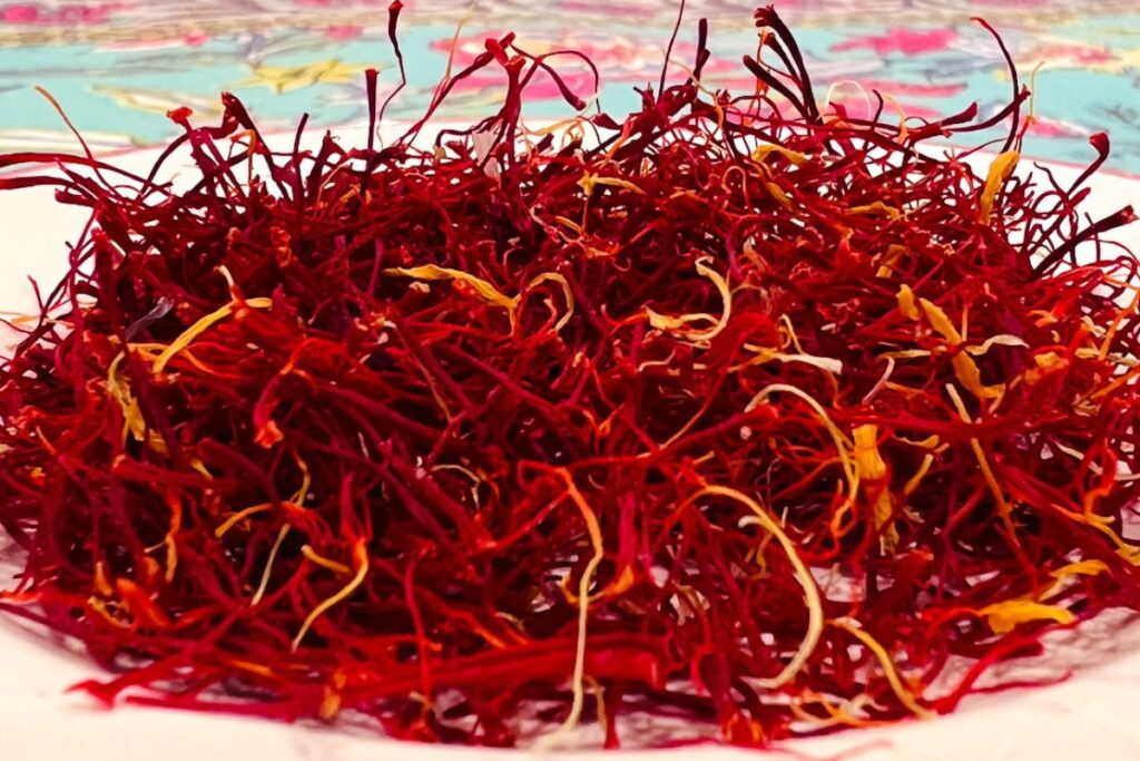 THREADS OF FLAVOR Saffron threads look like an intricate Chihuly glass sculpture.
Photos By Madhvika Singh